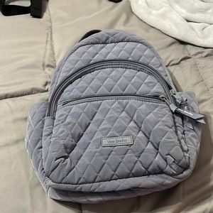 Grey vera bradley mini backpack